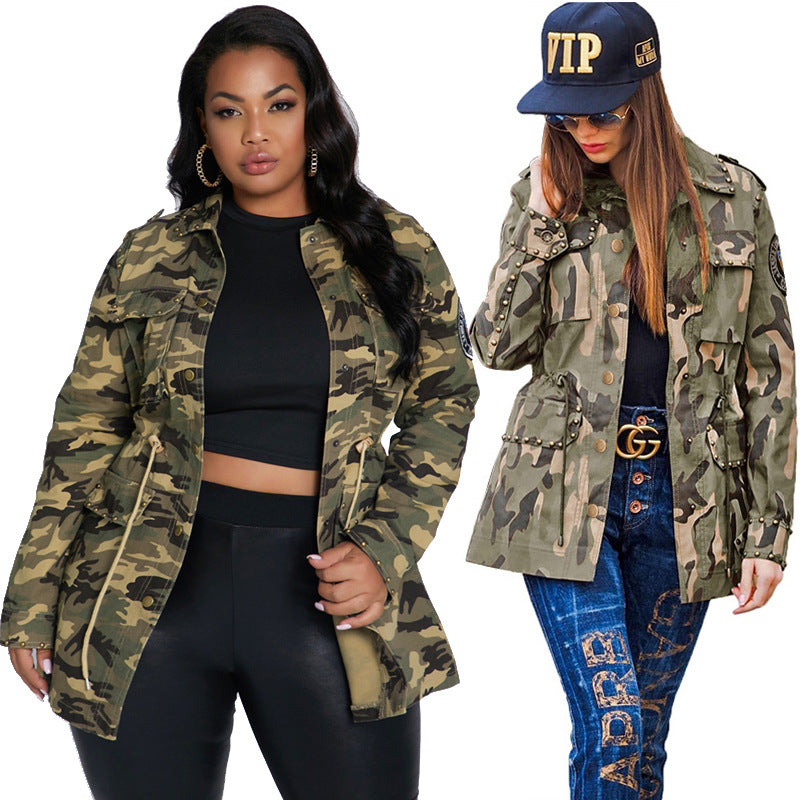 Ladies Camouflage Workwear Casual Baseball Jacket: Style Meets Functionality